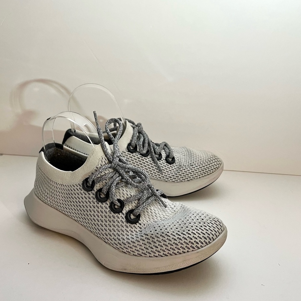 Allbirds Gray White Tree Dashers Sneakers Running Shores